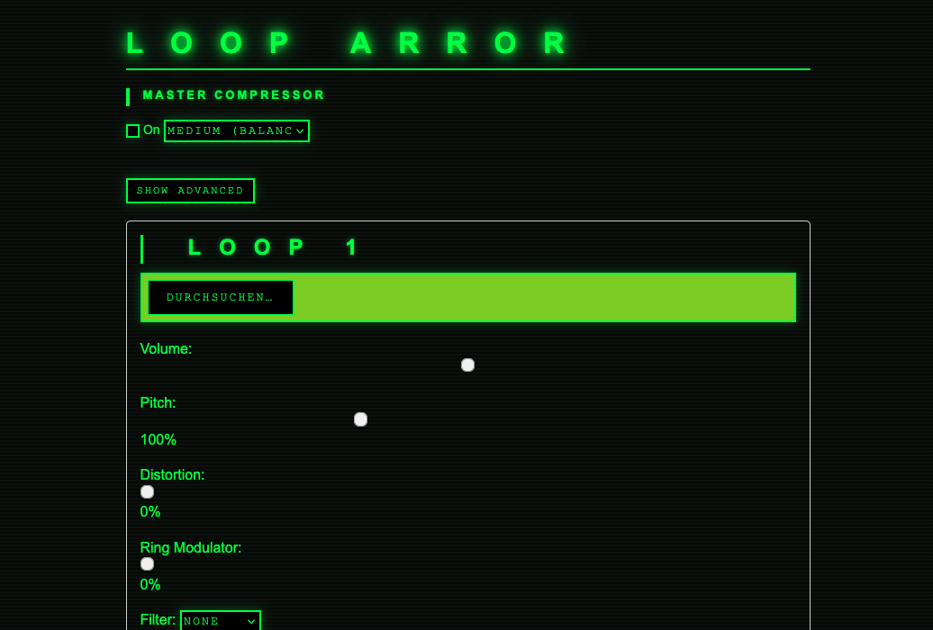 Loop Arror experimental four-slot loop interface